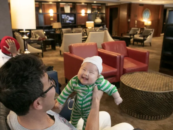 Ghulam Sakhi Danish holds his newborn, Eliana - Photo by HEATHER KHALIFA - Philadelphia Inquirer